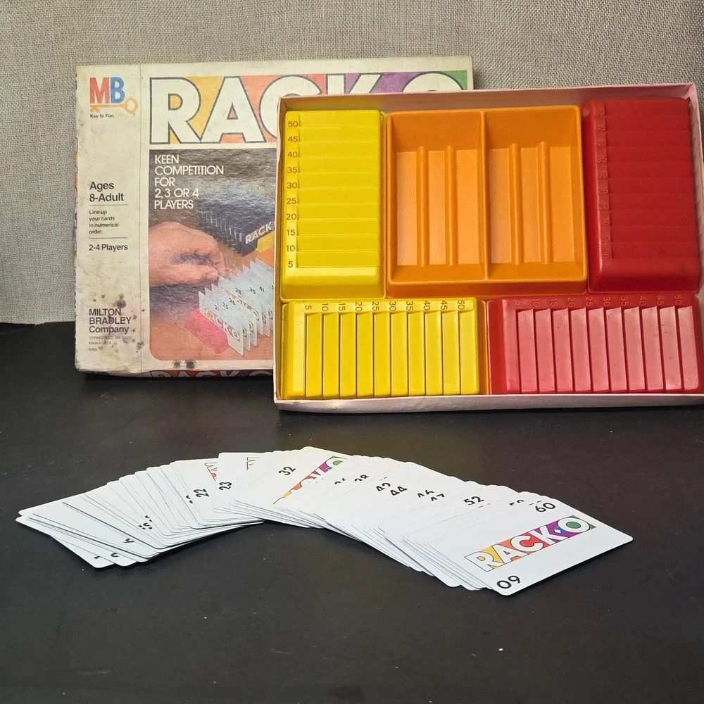 1984 Vintage Hoyle Perplexity Card Game, Vintage RACK-O Card Game  Milton Bradle